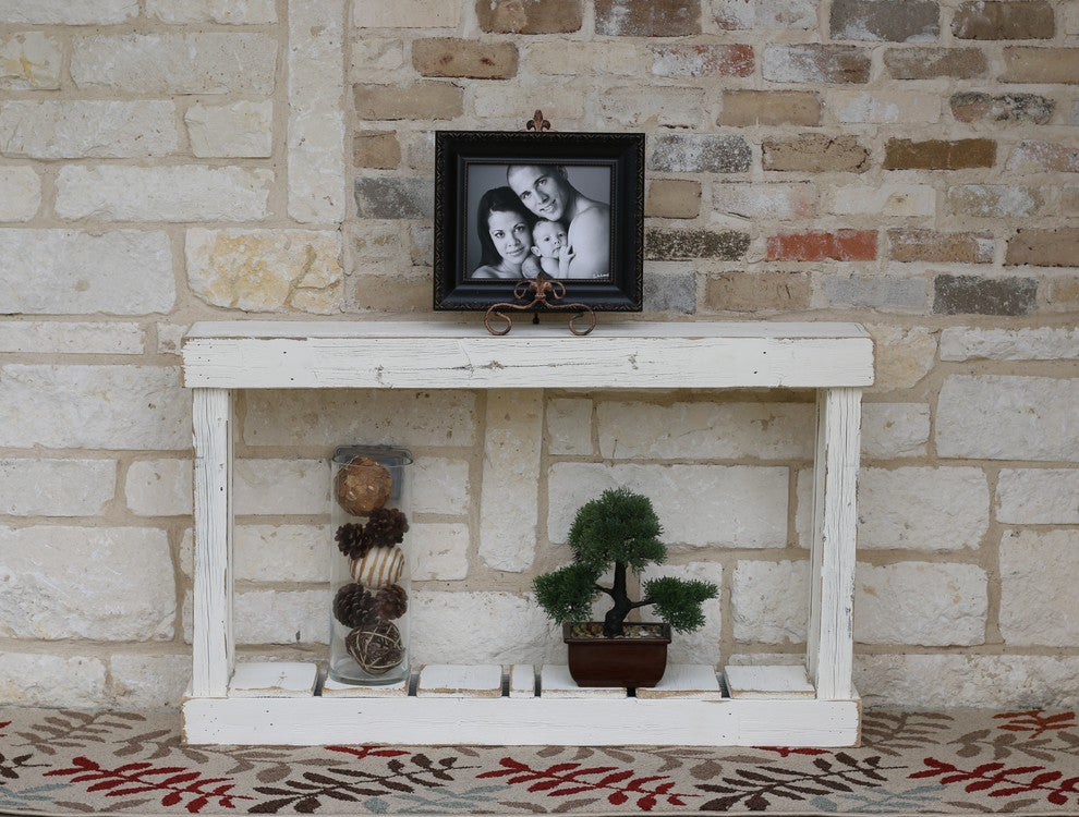46" Single Top Console, White