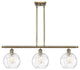 Innovations 516-3I-AB-G1215-8-LED 3 Light Island Light, Antique Brass
