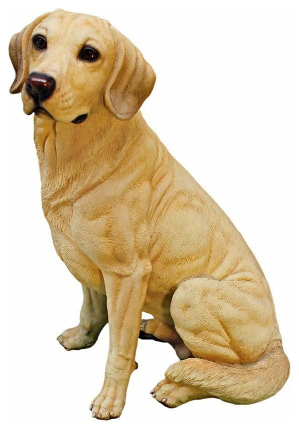 Golden Labrador Retriever Dog Statue