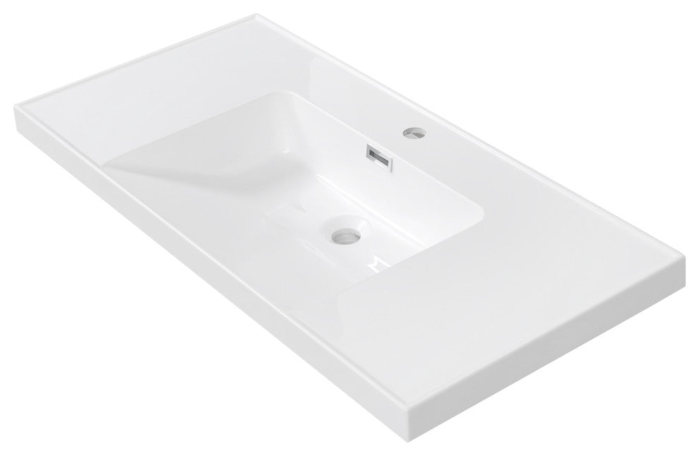 40" Solid Surface Resin Streamline K-1802-40 Vanity Top