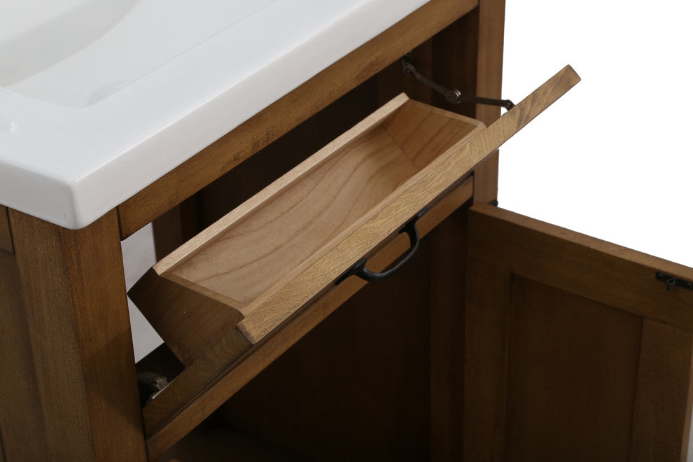 Legion Furniture Legion Gwen Vanity, Weathered Brown