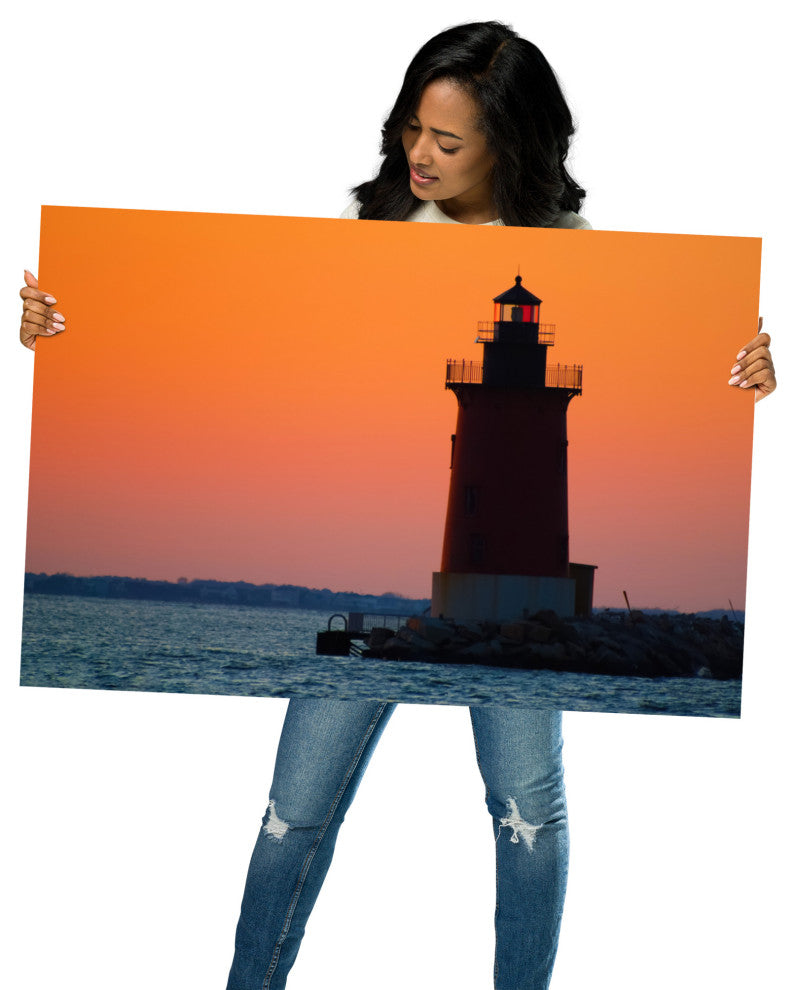 Sunset at Henlopen State Park 3 Landscape Photo Unframed Wall Art Print, 24" X 36"