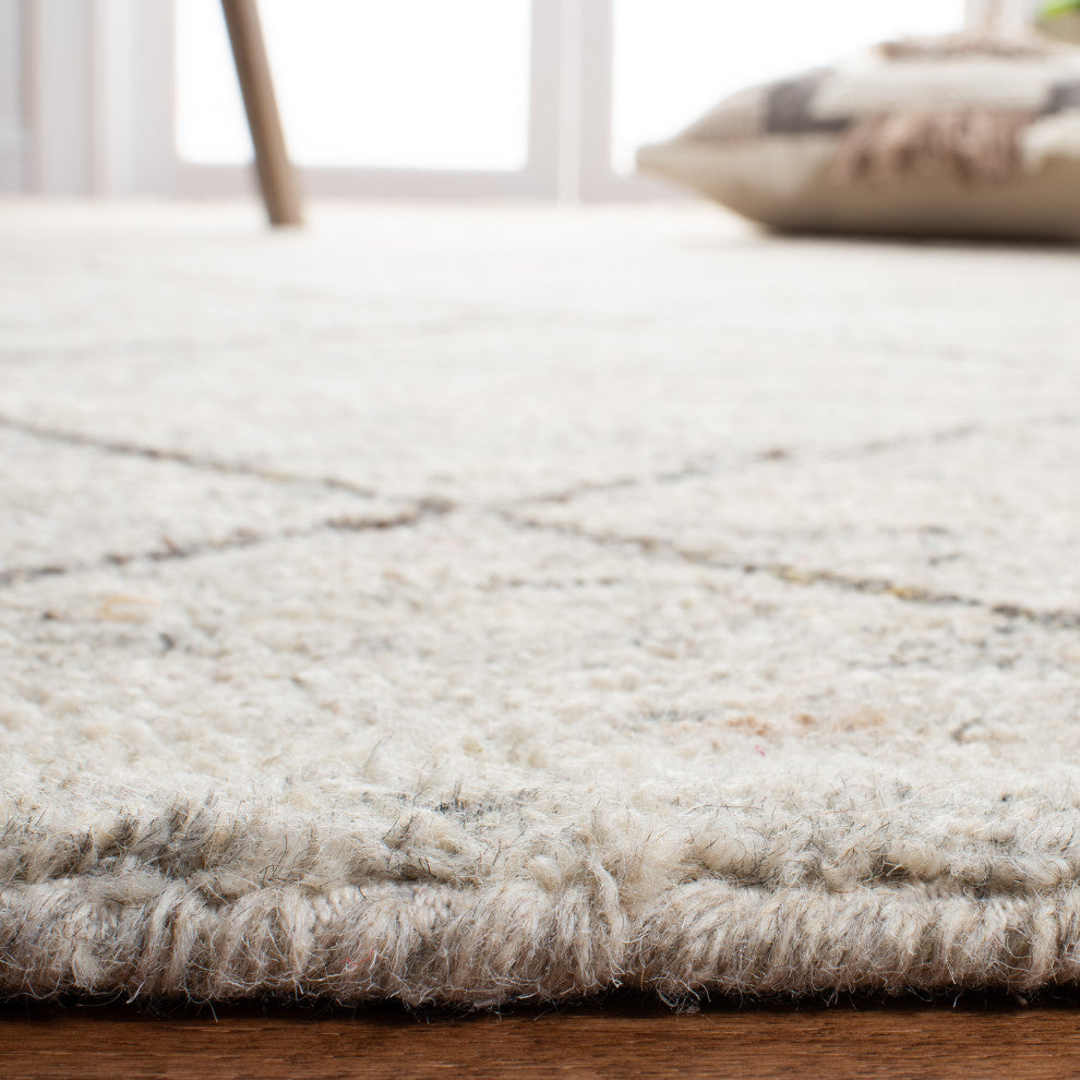 Safavieh Micro-Loop Collection HIM423A Rug, Ivory, 9' X 12'