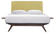 Modern Urban Contemporary 3-Piece Set Queen Size Bedroom Set, Green Fabric Wood
