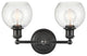 Innovations 341-2W-BK-G124-6 Concord 2 Light Vanity Light, Matte Black