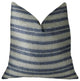 By meadow Navy and Cream Handmade Luxury Pillow, 20"x30" Queen