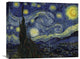 "Starry Night" Stretched Canvas Giclee by Vincent Van Gogh, 22"x18"
