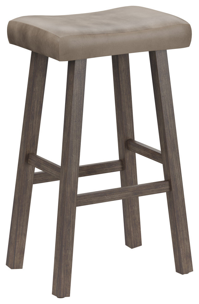 Hillsdale Saddle Backless Bar Height Stool