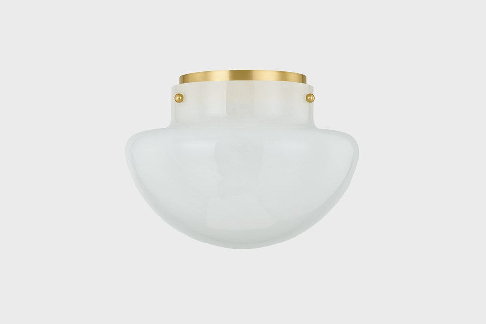 Mitzi Lilou Flush Mount Aged Brass