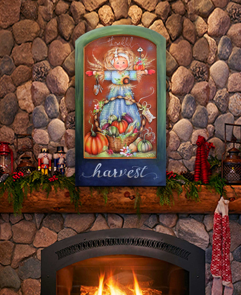 Thankful Harvest Holiday Door Decor Thanksgiving Decor