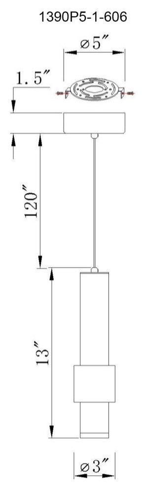 Lena LED Integrated Mini Pendant With Satin Nickel Finish