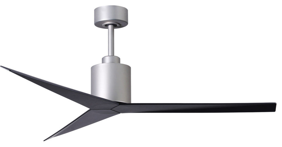 Matthews Fan, Eliza Geometric Ceiling Fan, Brushed Nickel, Matte Black