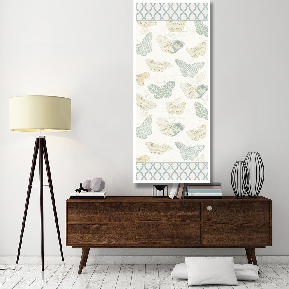"En Bleu XIV" Digital Paper Print by Katie Pertiet, 32"x77"