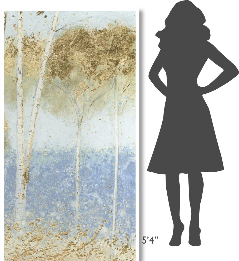 "Summer Birches IV" Digital Paper Print by James Wiens, 38"x74"