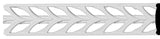 2"H x 1/4"P x 96"L Monique Pierced Moulding
