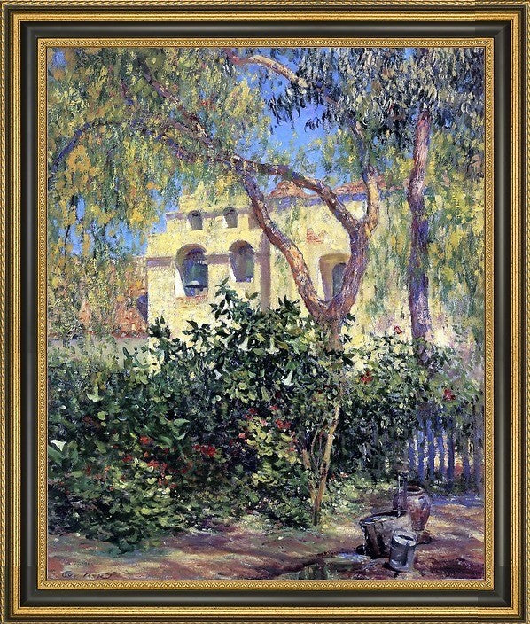Guy Orlando Rose San Gabriel MissionFramed Premium Canvas Print, 16"x20"