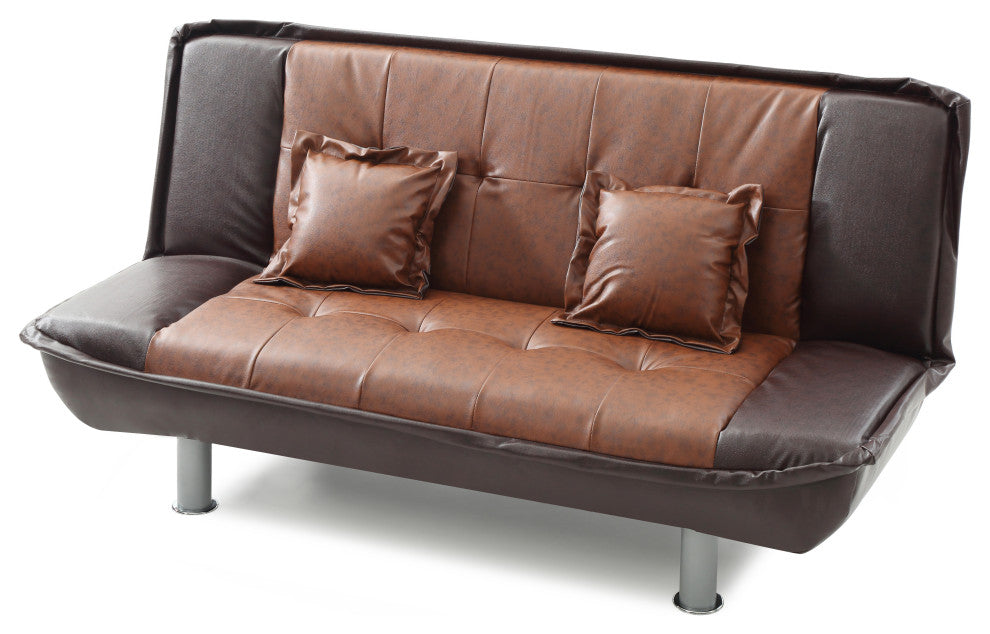 Sofa Bed, Brown 2-Tone