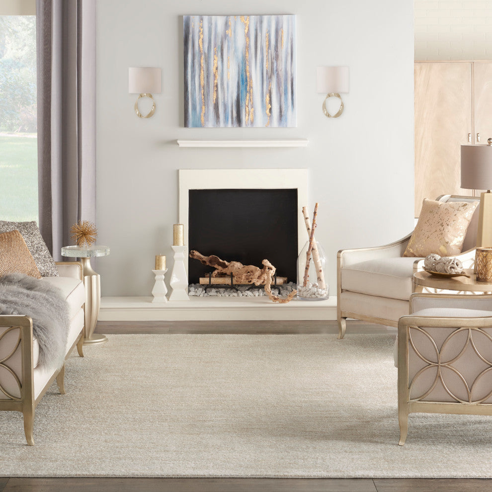 Nourison Essentials 9' x 12' Ivory Beige Outdoor Area Rug