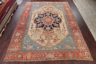 Consigned, Antique Handmade Faded Traditional Persian Area Rug, Green, 11x15