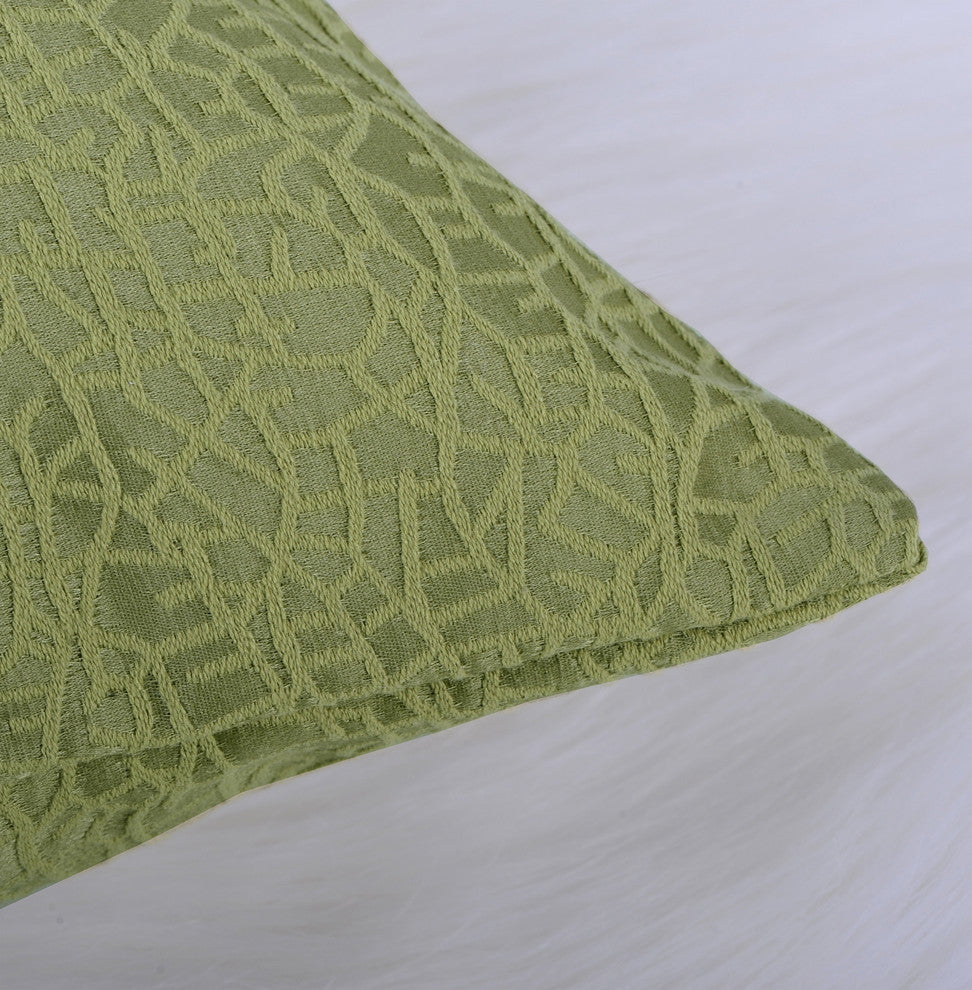 Angola Jacquard Pillow Shell and Valance Set, Sweet Pea, Pillow