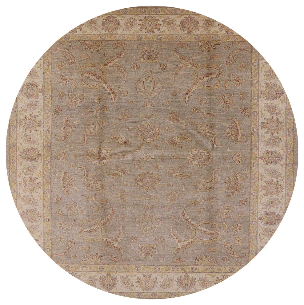Ahgly Company Indoor Round Mid-Century Modern Area Rugs, 4' Round