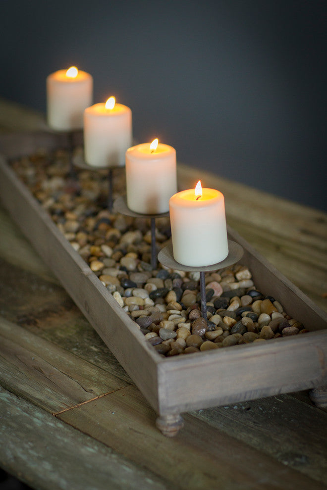 Melinda 4-Candle Tabletop Planter