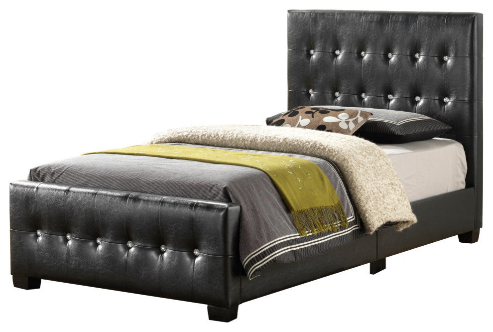 Bed, Black, Full, Twin