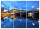 "Illuminated Blue Stockholm" Canvas Print, 3 Panels, 36"x28"