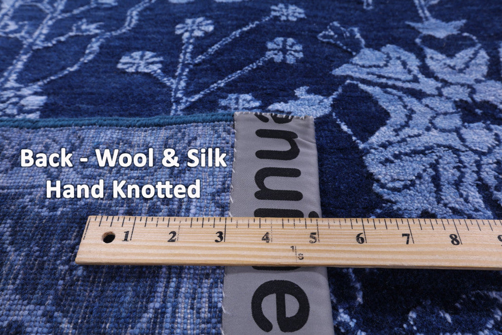Persian Hand-Knotted Wool & Silk Rug 8' 2" X 10' 1" - Q13693