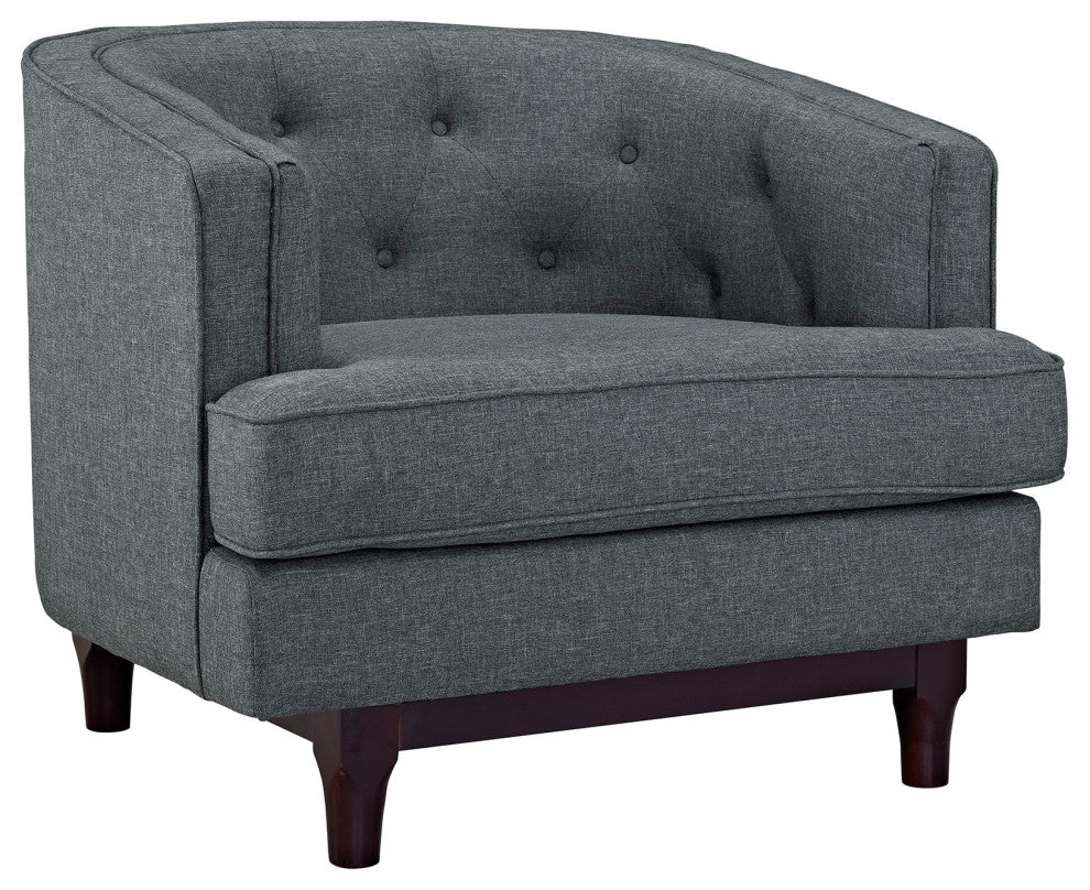 Modern Gray Coast Living Room Set Set of 2