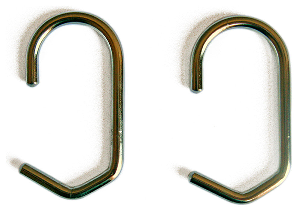 Shower Curtain Rings Set of 12, Polished Chrome, 1.25" Dia