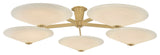 Corbett Lighting Cologne LED Flush Mount, Vintage Brass, 60"Dx11.75"H