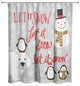 Let it Snow Winter Friends 71x74 Shower Curtain