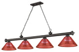 Cordon Four Light Billiard, Bronze