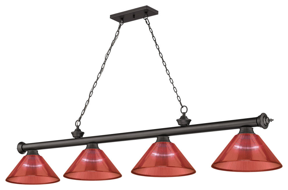 Cordon Four Light Billiard, Bronze