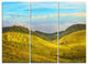 "Horton Plains Under Blue Sky" Oversized Metal Wall Art, 3 Panels, 36"x28"
