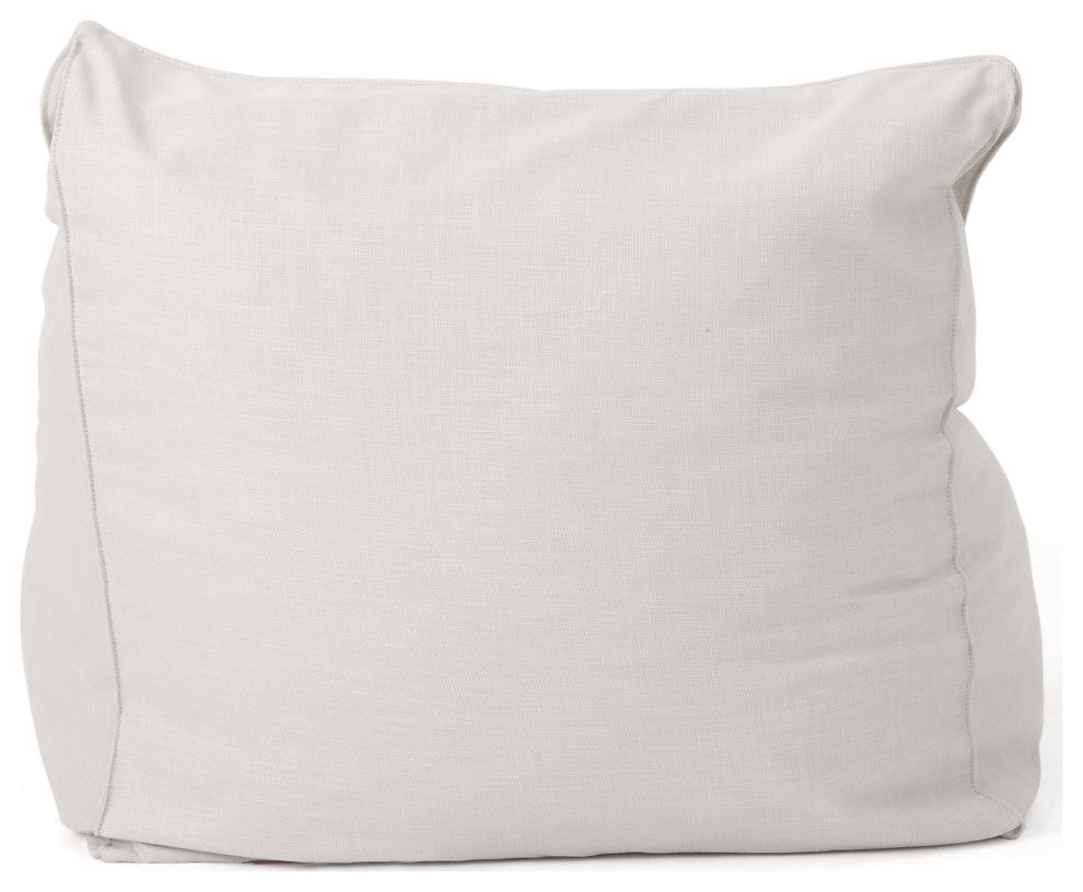 3 Ft Water Resistant Fabric Bean Bag Chair, Khaki
