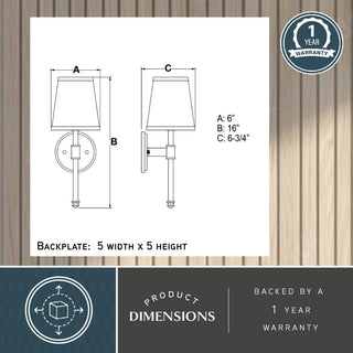 Ritz 1-Light Vanity Satin Nickel