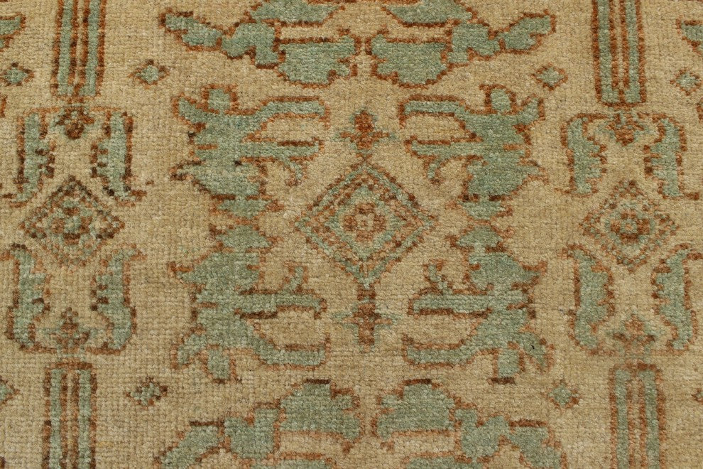 Yousafi Fine Chobi Cynthia Beige and Brown Rug, 8''11x11''9