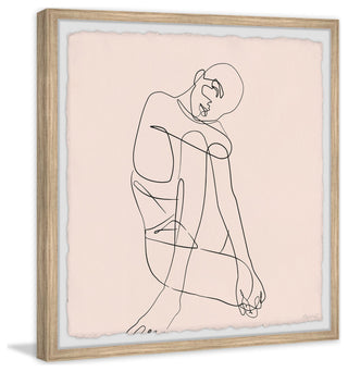 "Feeling Tired" Framed Painting Print, 12x12