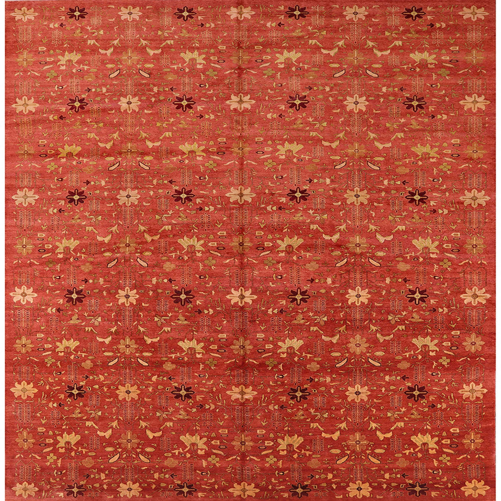 Ahgly Company Indoor Square Mid-Century Modern Area Rugs, 5' Square