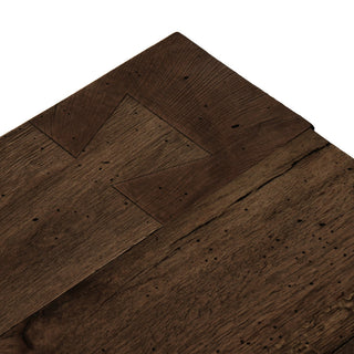 Abaso Small Square Coffee Table, Ebony Rustic Wormwood Oak