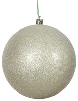 Vickerman 3" Champagne Glitter Ball Ornament, 12 per Bag