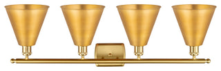 Ballston Cone Bath Vanity Light, Satin Gold, Satin Gold