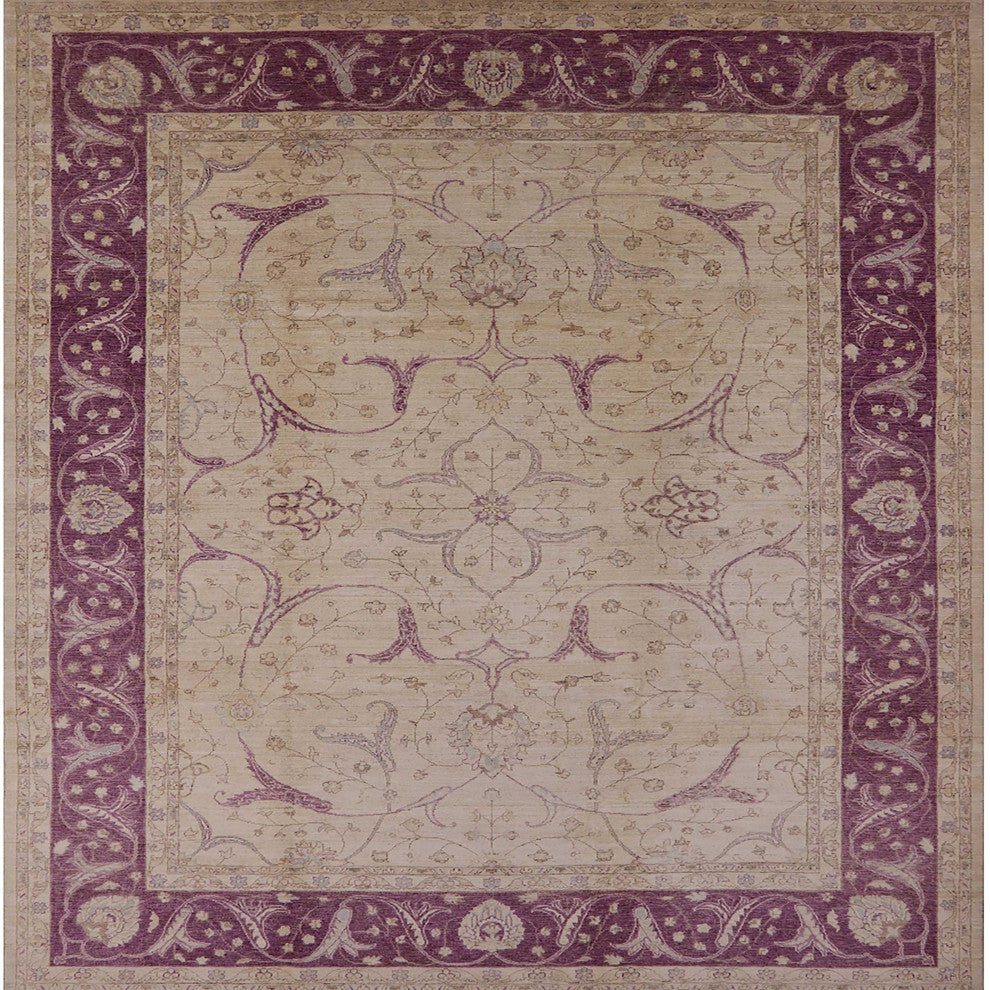 Ahgly Company Indoor Square Mid-Century Modern Area Rugs, 8' Square