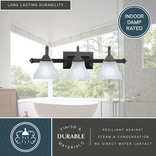 Vaxcel Cardiff 3-Light Vanity Light Oil Burnished Bronze