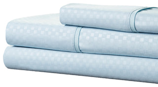 Embossed Sheet Set, Blue, Twin