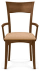 Copeland Ingrid Upholstered Armchair, Saddle Cherry, Sand Microsuede