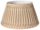 18" Vintage Gold Shallow Drum Smocked Shantung Lampshade