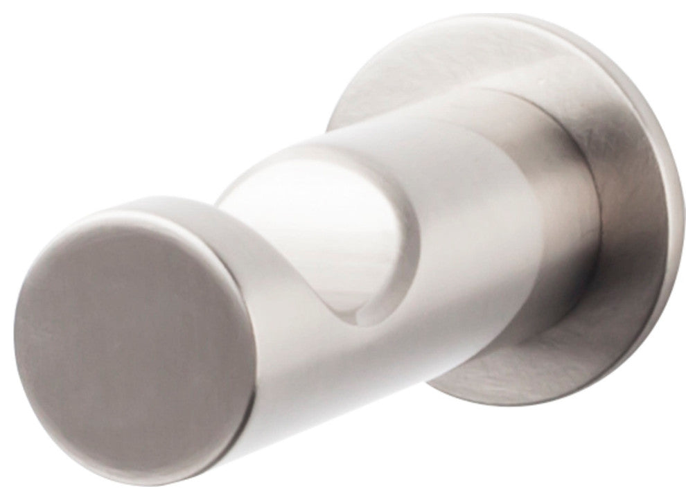 Top Knobs HOP1 Hopewell Bath Single Robe Hook - Brushed Satin Nickel